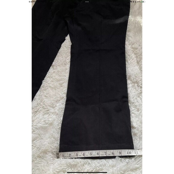 Talbots Woman 16 W Black Pants Wide Leg Opening NEW WITH TAGS MSRP $79 - Picture 4 of 6